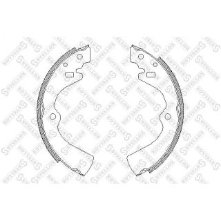 Stabdžių trinkelių komplektas STELLOX 138 100-SX