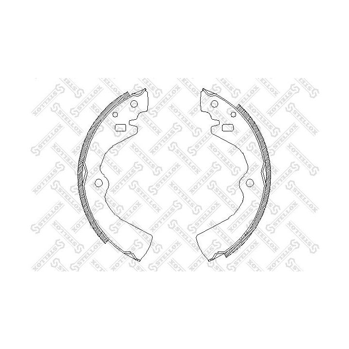 Stabdžių trinkelių komplektas STELLOX 138 100-SX