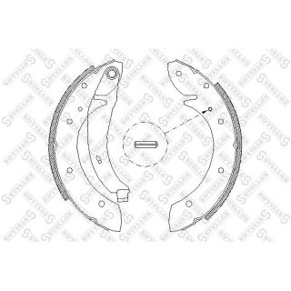 Stabdžių trinkelių komplektas STELLOX 407 102-SX
