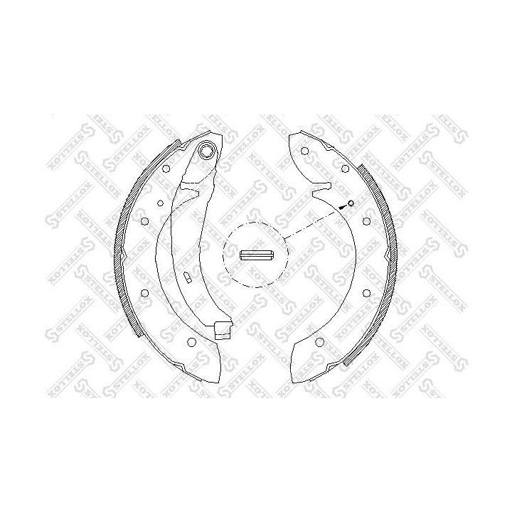 Stabdžių trinkelių komplektas STELLOX 407 102-SX