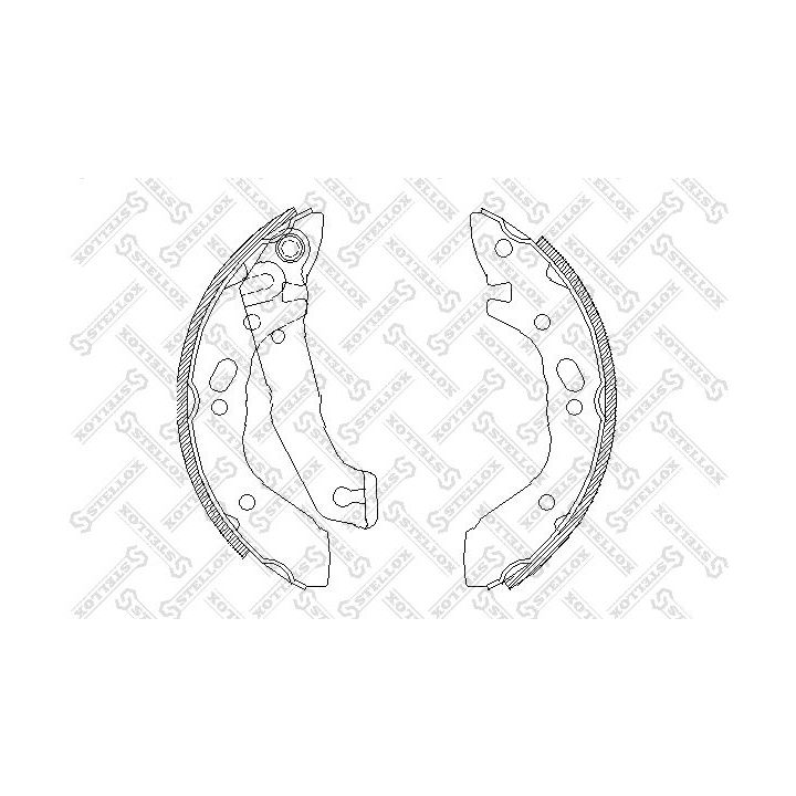 Stabdžių trinkelių komplektas STELLOX 412 100-SX