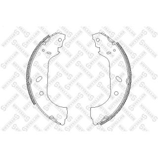 Stabdžių trinkelių komplektas STELLOX 428 100-SX