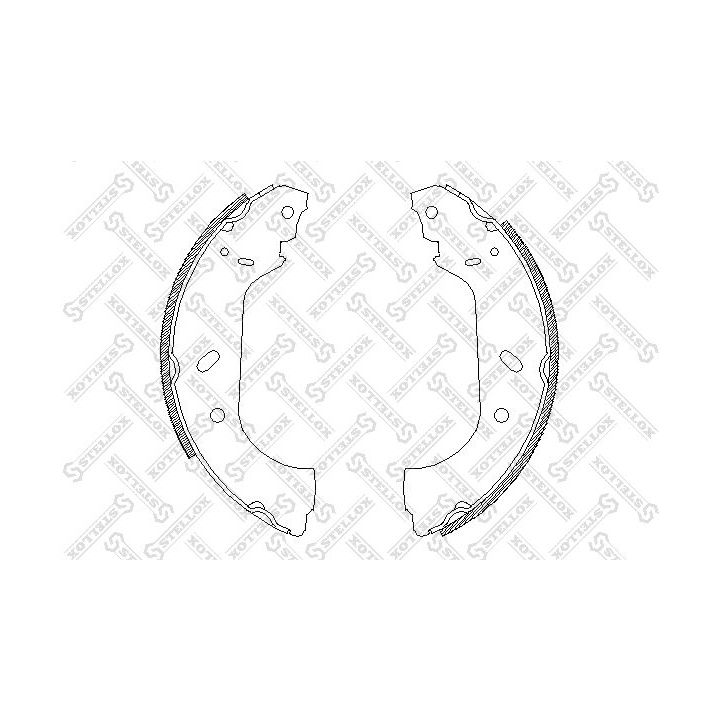 Stabdžių trinkelių komplektas STELLOX 428 100-SX