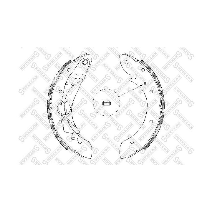 Stabdžių trinkelių komplektas STELLOX 430 100-SX