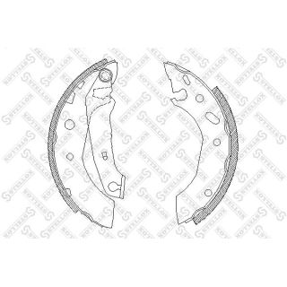 Stabdžių trinkelių komplektas STELLOX 518 101-SX