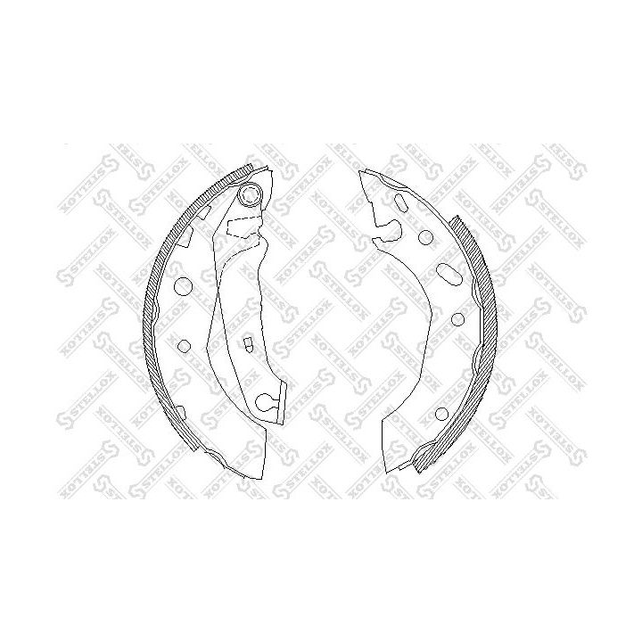 Stabdžių trinkelių komplektas STELLOX 518 101-SX