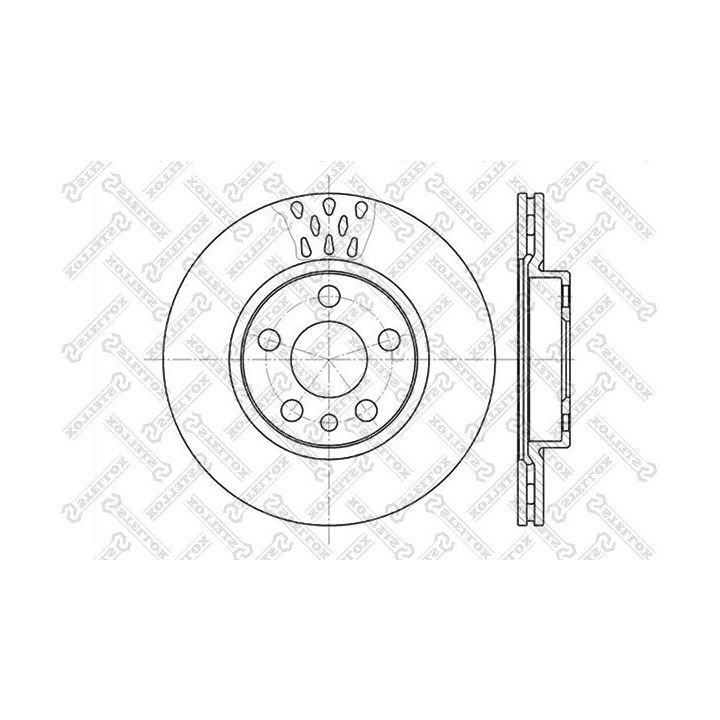 Stabdžių diskas STELLOX 6020-1923V-SX