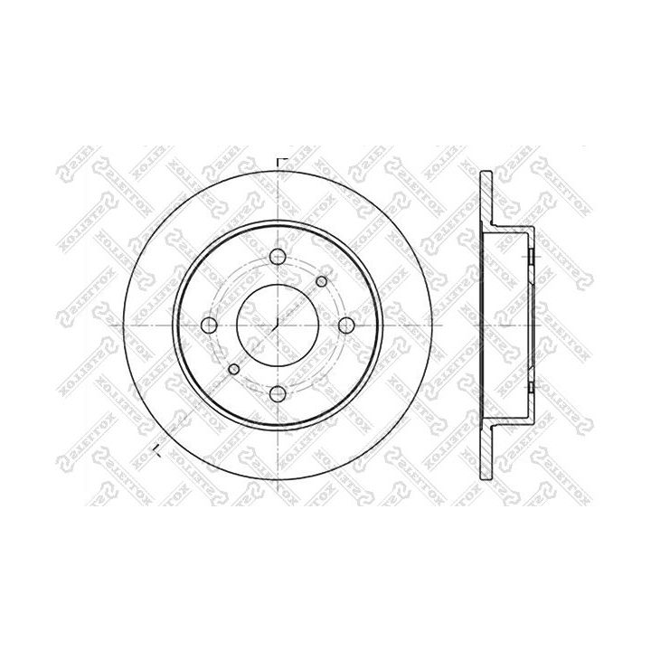 Stabdžių diskas STELLOX 6020-2229-SX