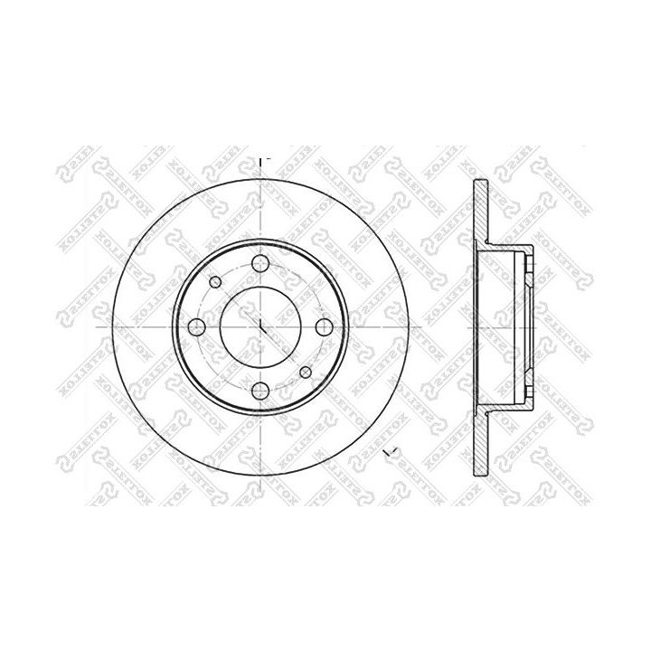 Stabdžių diskas STELLOX 6020-2302-SX