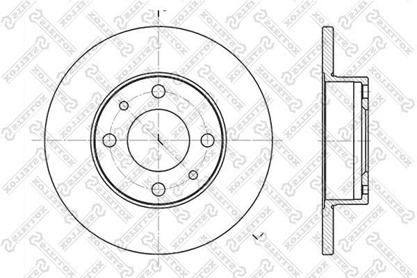 Stabdžių diskas STELLOX 6020-2302-SX