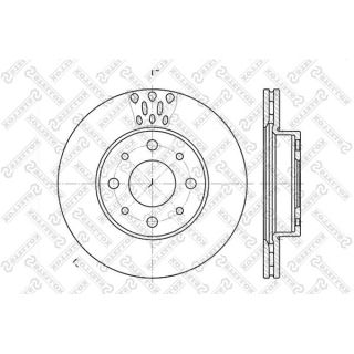 Stabdžių diskas STELLOX 6020-2331V-SX