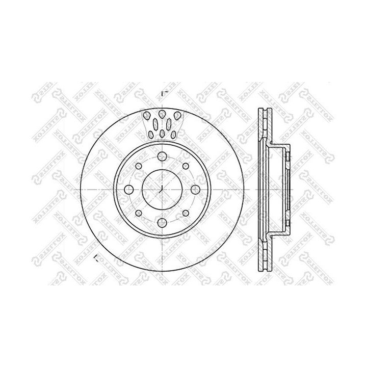 Stabdžių diskas STELLOX 6020-2331V-SX