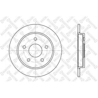 Stabdžių diskas STELLOX 6020-2522-SX