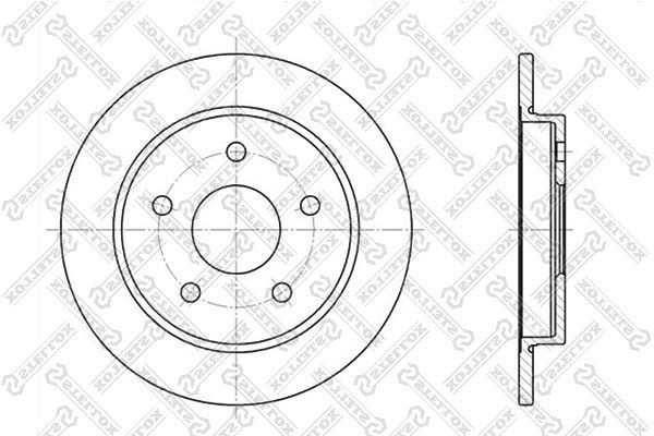 Stabdžių diskas STELLOX 6020-2522-SX