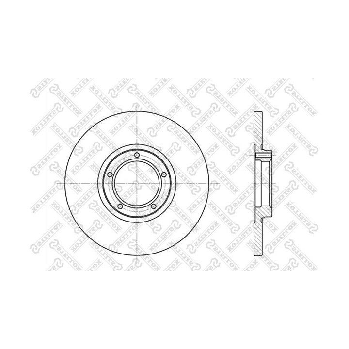 Stabdžių diskas STELLOX 6020-2523-SX