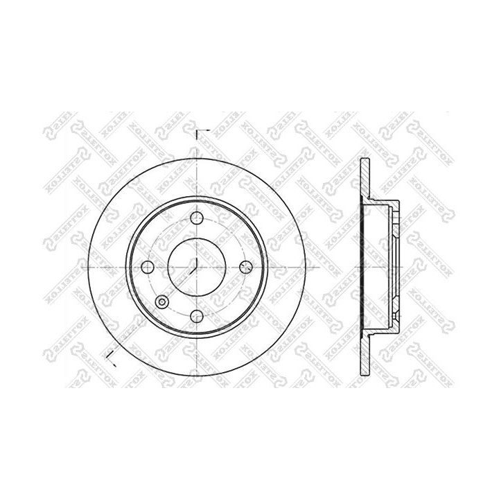 Stabdžių diskas STELLOX 6020-2526-SX