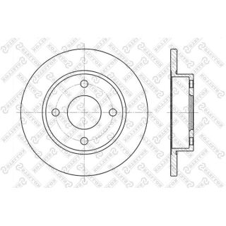 Stabdžių diskas STELLOX 6020-2543-SX