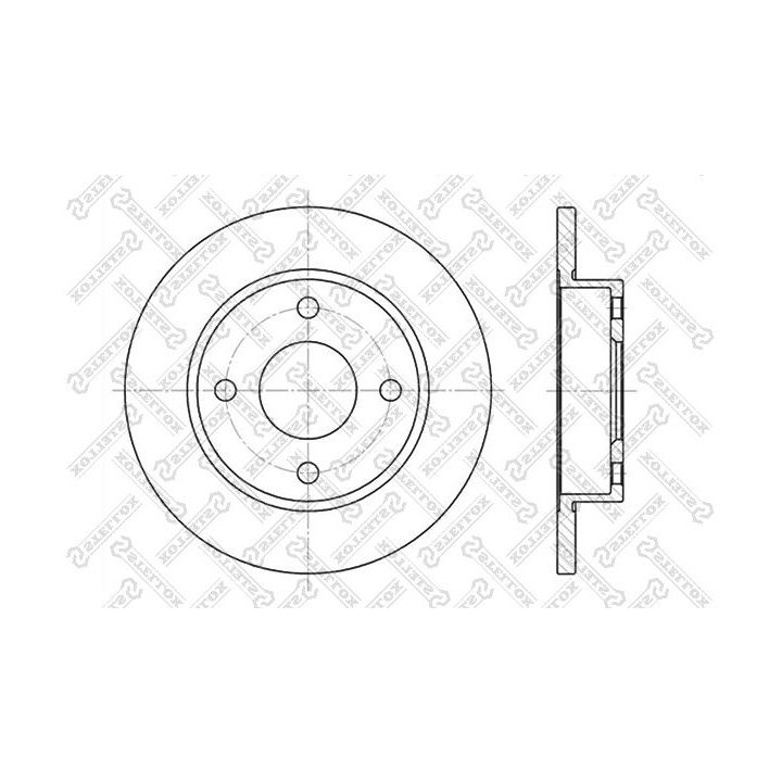 Stabdžių diskas STELLOX 6020-2543-SX