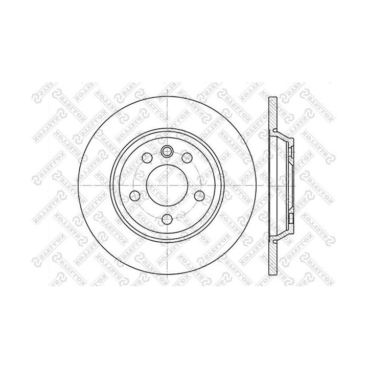 Stabdžių diskas STELLOX 6020-2552-SX