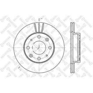 Stabdžių diskas STELLOX 6020-2605V-SX