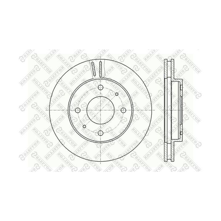 Stabdžių diskas STELLOX 6020-3010V-SX