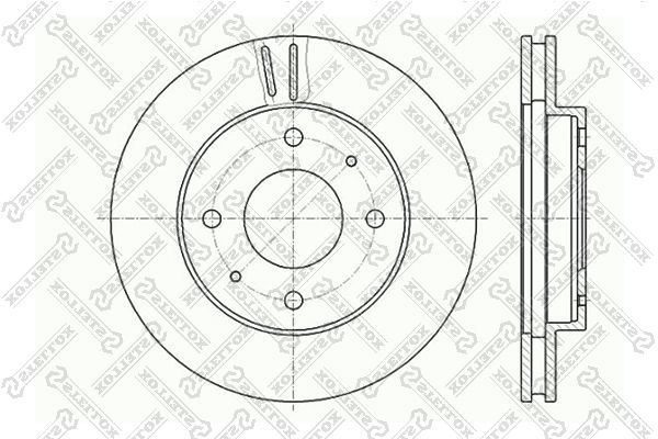 Stabdžių diskas STELLOX 6020-3010V-SX