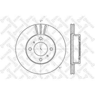 Stabdžių diskas STELLOX 6020-3021V-SX