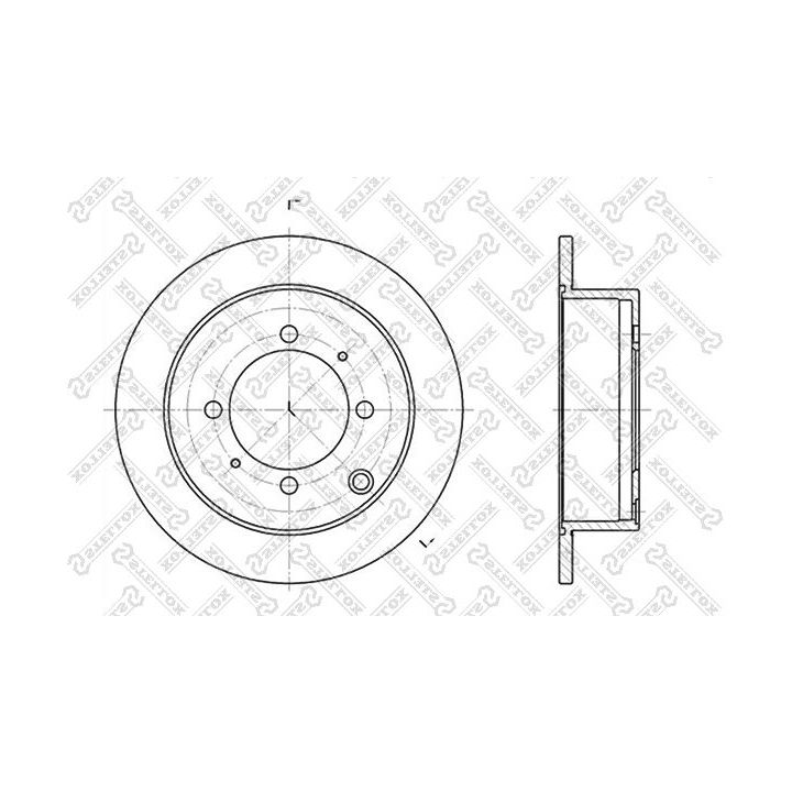 Stabdžių diskas STELLOX 6020-3024-SX