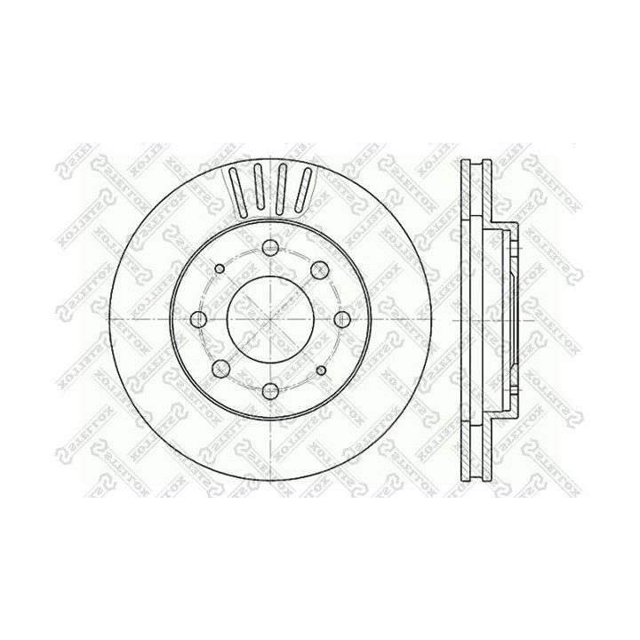 Stabdžių diskas STELLOX 6020-3025V-SX