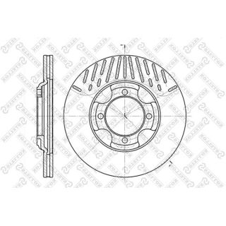 Stabdžių diskas STELLOX 6020-3216V-SX