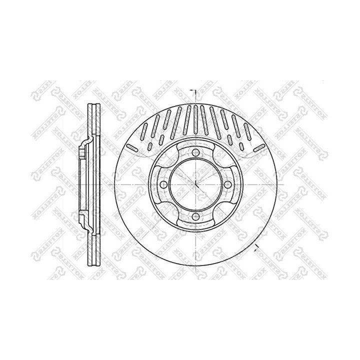 Stabdžių diskas STELLOX 6020-3216V-SX