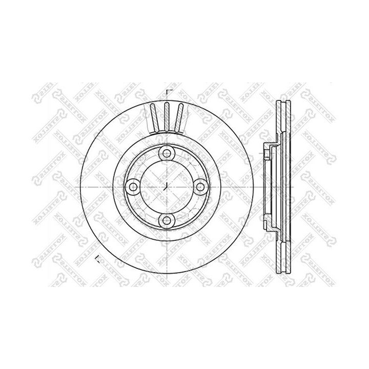 Stabdžių diskas STELLOX 6020-3219V-SX