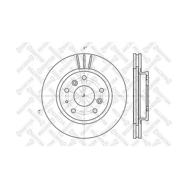 Stabdžių diskas STELLOX 6020-3220V-SX
