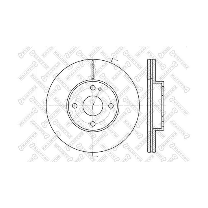 Stabdžių diskas STELLOX 6020-3230V-SX