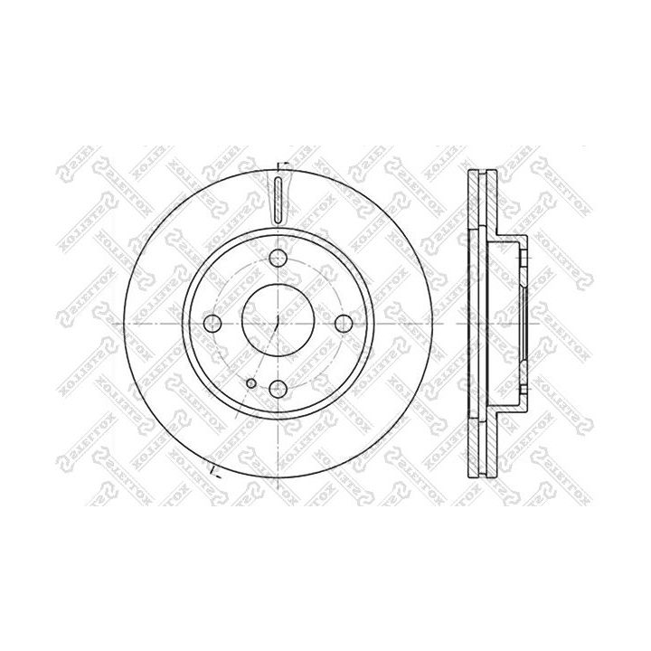 Stabdžių diskas STELLOX 6020-3232V-SX