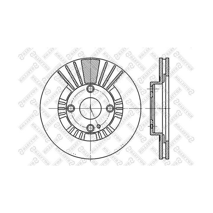 Stabdžių diskas STELLOX 6020-3235V-SX