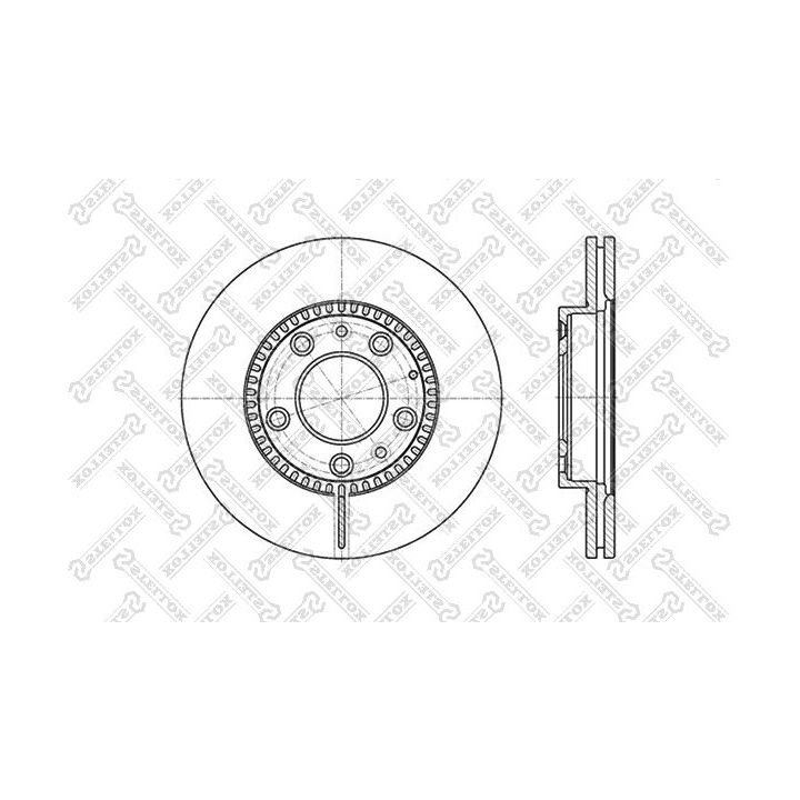 Stabdžių diskas STELLOX 6020-3241V-SX