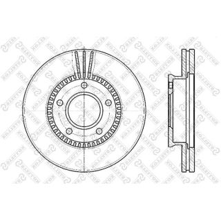 Stabdžių diskas STELLOX 6020-3243V-SX
