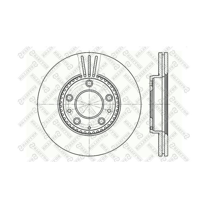 Stabdžių diskas STELLOX 6020-3245V-SX