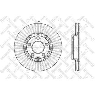 Stabdžių diskas STELLOX 6020-3247V-SX