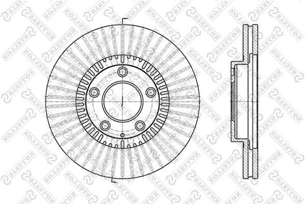 Stabdžių diskas STELLOX 6020-3247V-SX