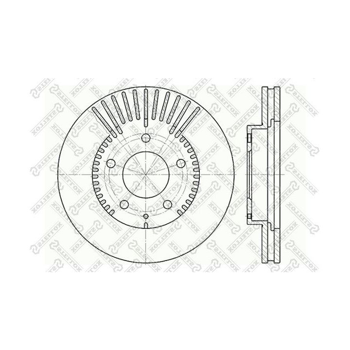 Stabdžių diskas STELLOX 6020-3254V-SX