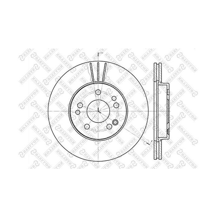 Stabdžių diskas STELLOX 6020-3308V-SX
