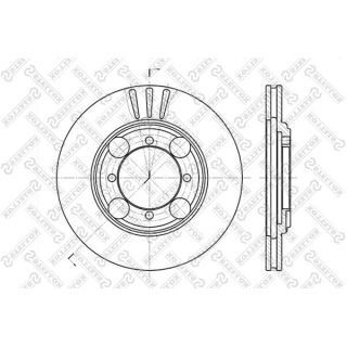 Stabdžių diskas STELLOX 6020-3401V-SX