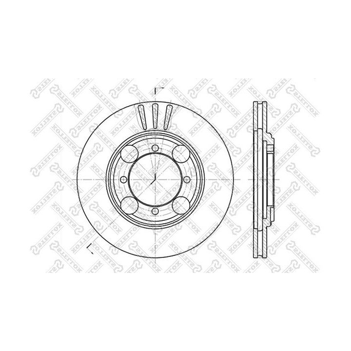 Stabdžių diskas STELLOX 6020-3401V-SX