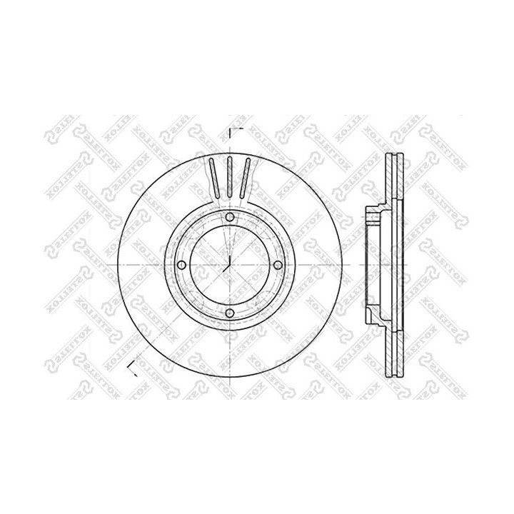 Stabdžių diskas STELLOX 6020-3402V-SX