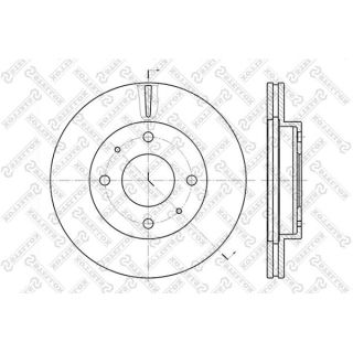 Stabdžių diskas STELLOX 6020-3403V-SX