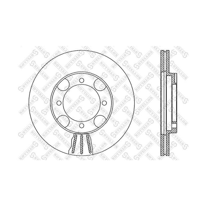 Stabdžių diskas STELLOX 6020-3408V-SX