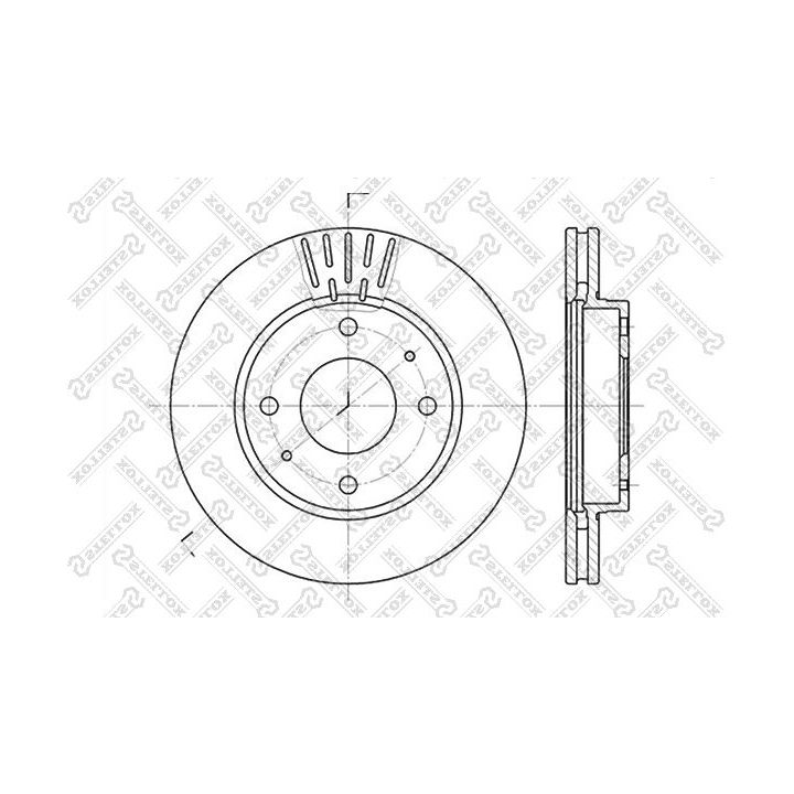 Stabdžių diskas STELLOX 6020-3411V-SX