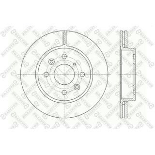 Stabdžių diskas STELLOX 6020-3501V-SX